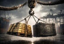 البيتكوين يترنح أمام ارتفاع الذهب القياسي.. لكن "قانون القوة" يشير إلى ارتداد سعري بقيمة 324 ألف دولار