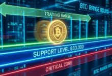 سعر البيتكوين يحافظ على ثباته فوق مستوى الدعم، مُهيئًا لتحرك أكبر