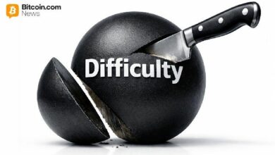 انخفاض هائل في صعوبة تعدين البيتكوين بعد خسارة معدل الهاش 250 إكساهاش تقريبًا