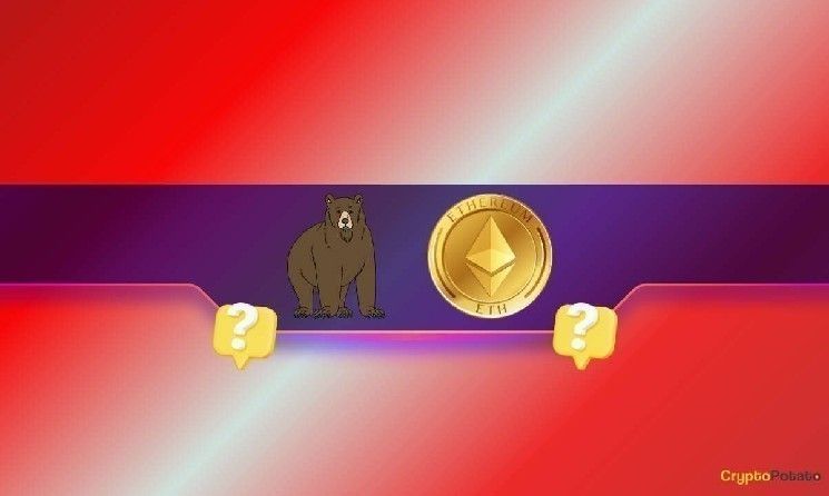 إيثيريوم (ETH) يواجه خطر انهيار إضافي بنسبة 40% في حال اختراق هذا المستوى الحاسم