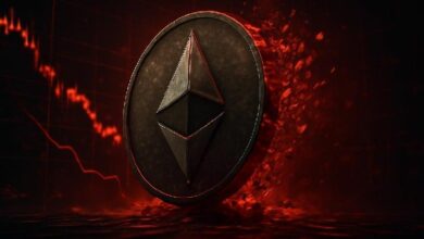 قيمة الإيثيريوم تحت الضغط: بائعون منهكون أم بداية موجة هبوط أعمق؟