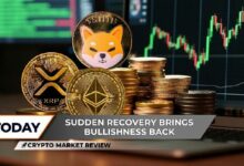مراجعة سوق العملات الرقمية: XRP يكسر المتوسط المتحرك 26 يومًا، Ethereum (ETH) يشكل قمة مزدوجة مصغرة، Shiba Inu (SHIB) يواصل المكاسب ليصل إلى 25%