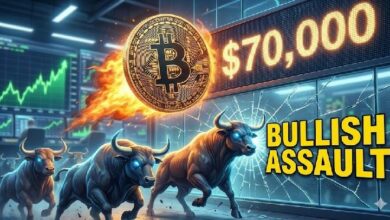 سعر البيتكوين يشهد ارتفاعًا صاروخيًا ويهاجم مستوى 70 ألف دولار مجددًا