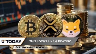 مراجعة سوق العملات الرقمية: XRP في مياه عميقة قرب مستوى 1 دولار، Shiba Inu (SHIB) يسجل أسوأ هبوط في 2026، هل بيتكوين (BTC) في خطر بلوغ 50,000 دولار؟