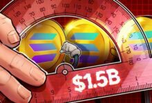 خزائن سولانا تتحمل خسائر ورقية تتجاوز 1.5 مليار دولار من عملة SOL
