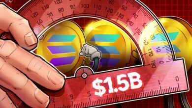 خزائن سولانا تتحمل خسائر ورقية تتجاوز 1.5 مليار دولار من عملة SOL