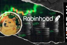 وصول 203,556,622 عملة دوجكوين إلى روبينهود مع ارتفاع السعر 6%