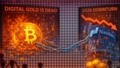 ذهب الذهب الرقمي: كيف ربطت البنية المؤسسية بيتكوين بناسداك خلال انكماش 2026