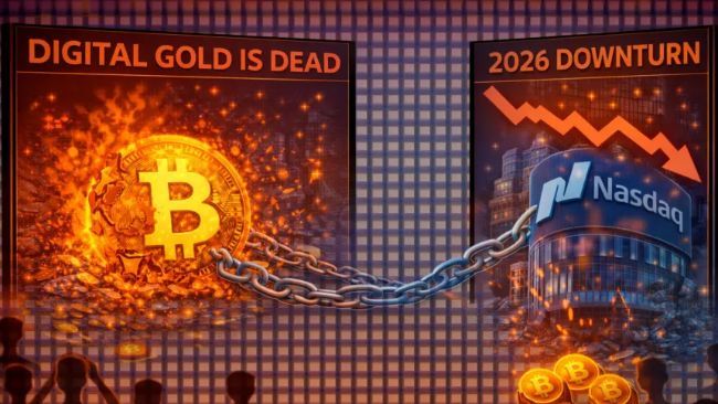 ذهب الذهب الرقمي: كيف ربطت البنية المؤسسية بيتكوين بناسداك خلال انكماش 2026