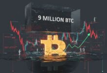 بيانات تكشف: نحو 9 ملايين بيتكوين محتفظ بها حالياً بخسارة