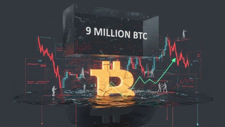 بيانات تكشف: نحو 9 ملايين بيتكوين محتفظ بها حالياً بخسارة
