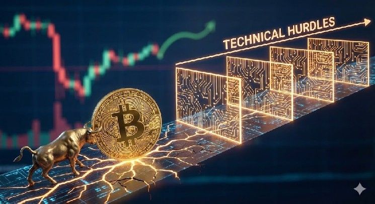 سعر البيتكوين يحاول التعافي لكن العقبات الفنية تُحدي المضاربين الصاعدين