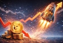 طلب صناديق الاستثمار في الدوجكوين يتباين مع حركة السعر رغم تعلق العملة دون 0.10 دولار