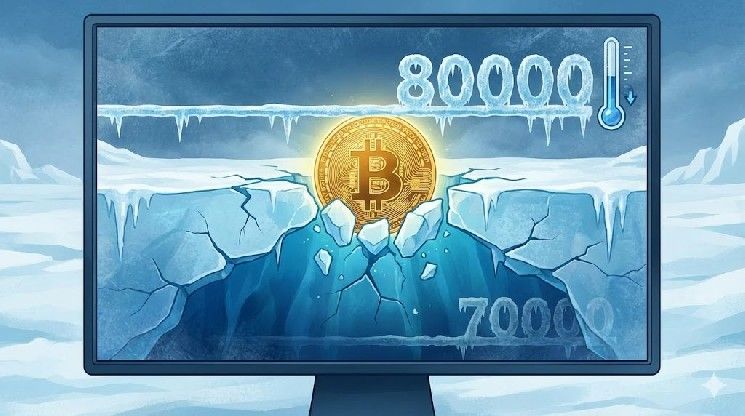 سعر البيتكوين يفشل في استعادة مستوى 80 ألف دولار، ويستهدف الدعم عند 70 ألف دولار