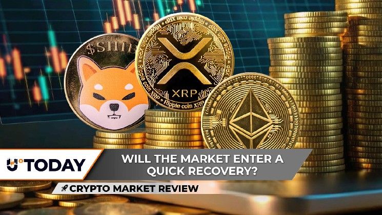 مراجعة سوق العملات الرقمية: قفزة الريبل (XRP) بمليار دولار، إيثيريوم (ETH) يعود للمنطقة الخضراء، شيبا إينو (SHIB) في اتجاه صاعد حصريًا