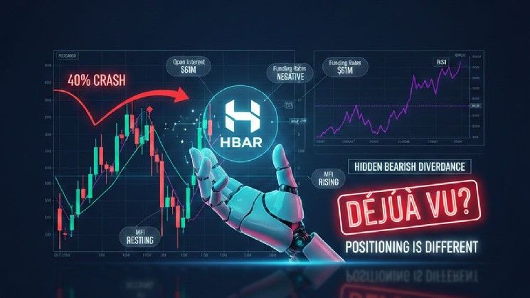 إشارة صعود بنسبة 40% تعود لـ HBAR من جديد، لكن موقعه الحالي يروي قصة مختلفة هذه المرة