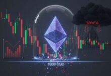 إيثيريوم (ETH) يهوي لكنه يحافظ على دعم 1800 دولار: ما التوقعات القادمة؟
