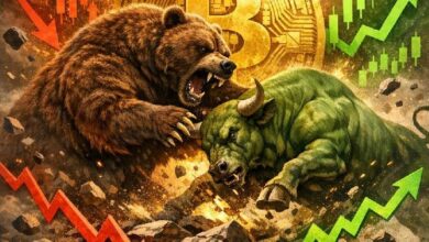 بتكوين يسجل خامس شهر هبوط متتالي.. والمؤشرات التاريخية تشير إلى احتمالية صعود قوي قادم