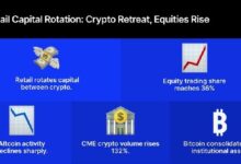 مستثمري التجزئة يتحولون عن العملات الرقمية: الأسهم الأمريكية تصل إلى 36%