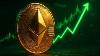 هيكل يومي محايد مع دفع صعودي داخل اليوم لإيثيريوم اليوم