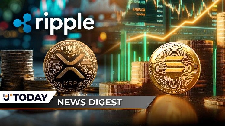 ريبل تطلق مليار XRP، وسولانا تقود قائمة العشرة الكبار بقفزة 11%، وماسك يقارن رئيس أنثروبيك بـ SBF