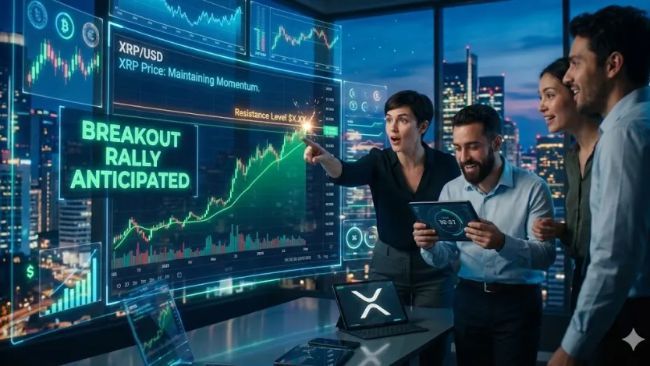 سعر XRP يحافظ على زخمه وسط توقعات المتداولين لصعود قوي
