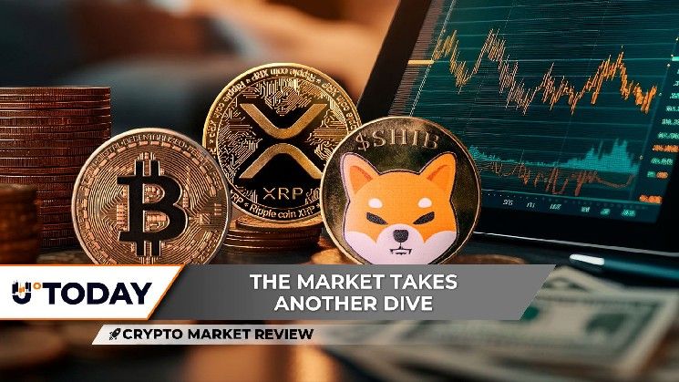 مراجعة سوق العملات الرقمية: XRP يخترق دعم 1.30 دولار، هل بيتكوين (BTC) معرض لضغوط البيع؟ شيبا إينو (SHIB) يخفي تباعداً صعودياً