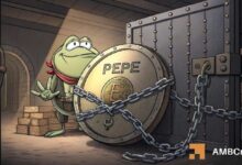 انسحاب حوتي بمليوني دولار من PEPE مع تمسك السعر بالدعم الحرج: ما التوقعات القادمة؟
