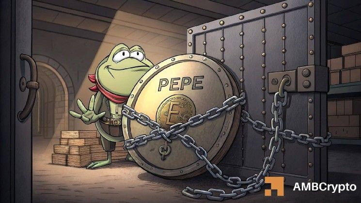 انسحاب حوتي بمليوني دولار من PEPE مع تمسك السعر بالدعم الحرج: ما التوقعات القادمة؟