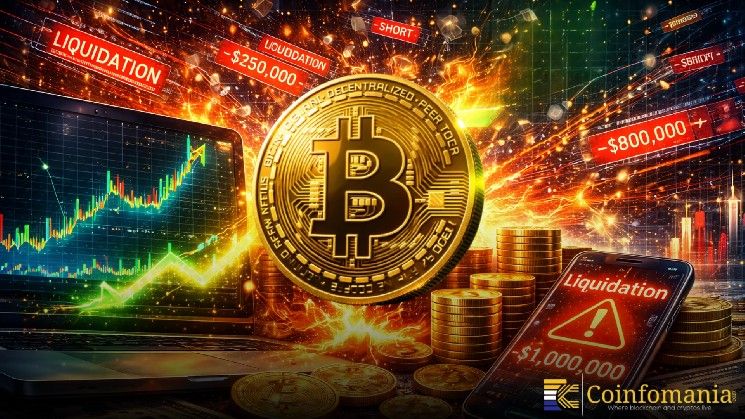حركة سعر البيتكوين قد تؤدي إلى تصفية مليار دولار من المراكز القصيرة في العملات الرقمية
