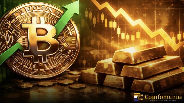 معركة البيتكوين مقابل الذهب انتهت: العملة الرقمية مُقَومة بأقل من قيمتها الحقيقية بنسبة 66%
