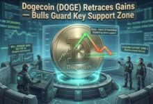 دوجكوين (DOGE) يتراجع عن مكاسبه — المشترون يدافعون عن منطقة دعم حاسمة