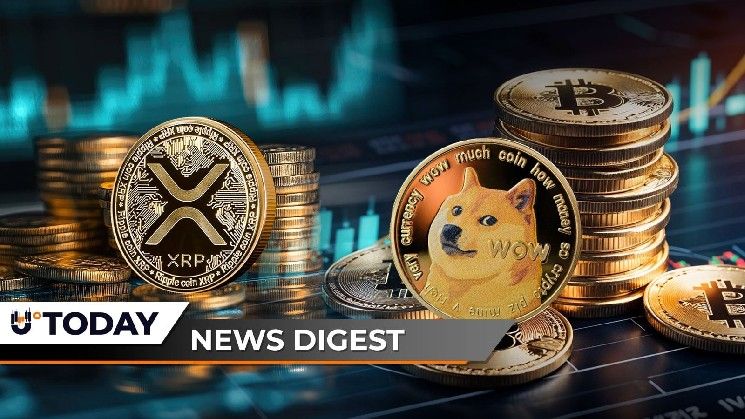 استراتيجية سايلور تشتري المزيد من البيتكوين؛ 470 مليون XRP تُرسل إلى بينانس؛ صناديق دوجكوين تواجه تدفقات صفرية — موجز U.Today الإخباري للعملات الرقمية