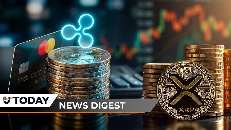 ريبل تتعاون مع ماستركارد، سعر XRP أمام ضغط باندز بولينجر، دوجكوين (DOGE) يسجل ارتفاعاً بنسبة 100% في الحجم — موجز أخبار العملات الرقمية من U.Today