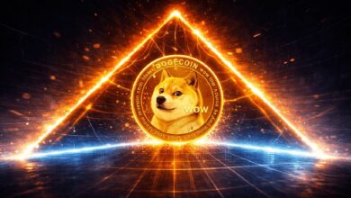 هل لا يزال الدوجكوين محاصرًا في نمط المثلث؟ تحرك بنسبة 29% على الأفق