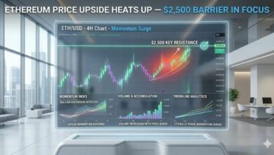 سعر الإيثيريوم يتجه صعودًا بقوة: حاجز 2500 دولار في دائرة الاهتمام