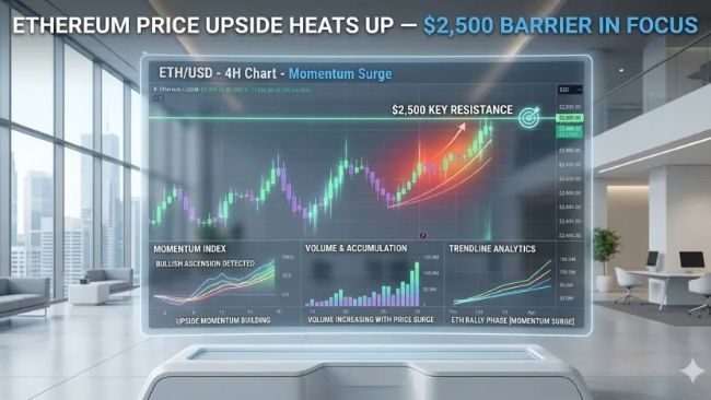 سعر الإيثيريوم يتجه صعودًا بقوة: حاجز 2500 دولار في دائرة الاهتمام