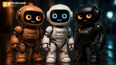 جروك، كلود، تشات جي بي تي والمزيد: 9 نماذج ذكاء اصطناعي تتوقع المسار القادم لسعر البيتكوين
