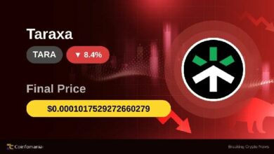 سعر TARA يهوي 20.60% مع تلاشي الضجة على وسائل التواصل الاجتماعي
