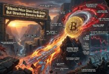 سعر البيتكوين يتراجع عن مكاسبه لكن الهيكل العام يظل صاعدًا
