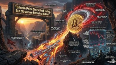 سعر البيتكوين يتراجع عن مكاسبه لكن الهيكل العام يظل صاعدًا