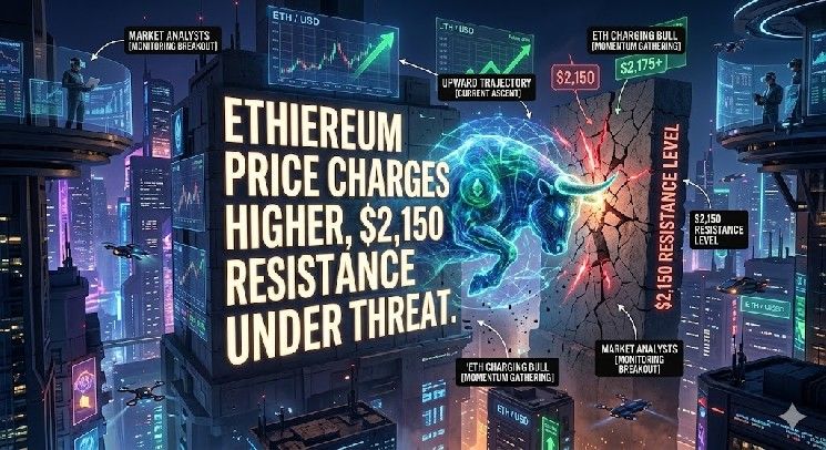 سعر الإيثيريوم يتصاعد: مقاومة 2150 دولار على المحك