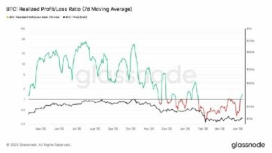إشارات البيتكوين إلى نضوب محتمل للمُبيعين مع تراجع الخسائر المحققة