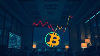 ترامب ميديا تواجه صعوبات رغم التوسع في العملات الرقمية: سهم DJT يهوي 60% مع نزوح المستثمرين