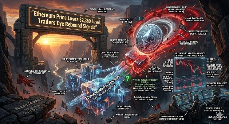 سعر الإيثيريوم يفقد مستوى 2350 دولارًا والمتداولون يترقبون إشارات التعافي