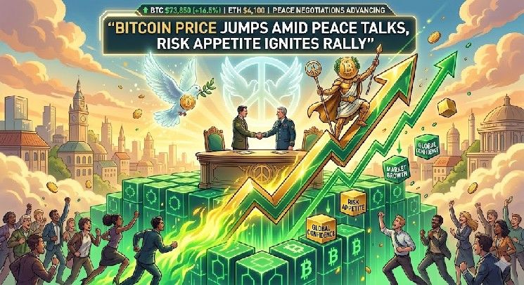 سعر البيتكوين يقفز مع مفاوضات السلام.. شهية المخاطرة تشعل موجة صعود قوية