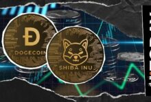 ميم كوينز ترتفع: DOGE يلمس 0.1 دولار في ضغط قصير، وSHIB يقفز مع تقاطع ذهبي