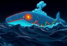 حوت يواجه خسائر غير محققة بـ 15.25 مليون دولار من صفقات بيع بيتكوين وإيثريوم