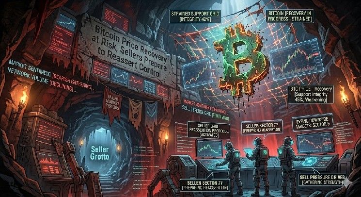 انتعاش سعر البيتكوين في خطر: البائعون يستعدون لاستعادة السيطرة