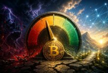 مؤشر الخوف والطمع في البيتكوين يعود إلى الحياد لأول مرة منذ يناير